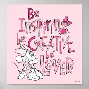 Poster Minnie   Être inspirant