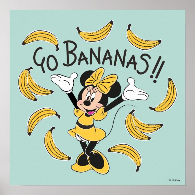 Poster Minnie | Go Bananas (Devant)