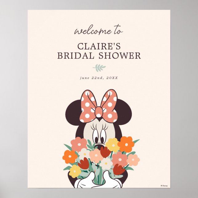 Poster Minnie Love est en Fête des mariées de fleurs Bien (Devant)