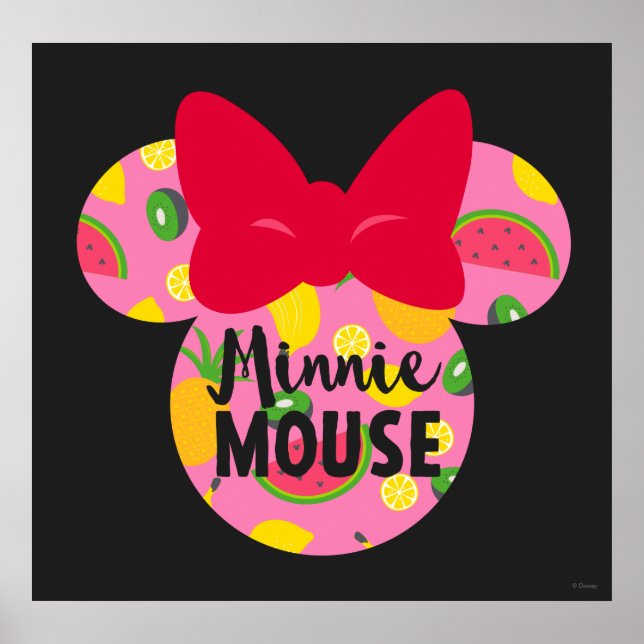 Poster Minnie | Minnie Logo Tropical 4 (Devant)