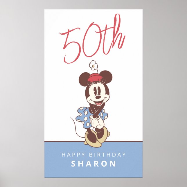 Poster Minnie Mouse 50e anniversaire (Devant)