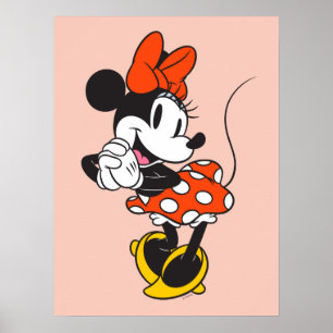 Poster Minnie Mouse Classique Pose les Mains Croisées