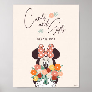 Poster Minnie Mouse Love in Bloom Fête des mariées Cadeau
