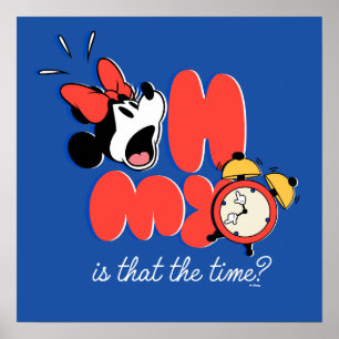 Poster Minnie Mouse Oh Mon Dieu C'est L'Heure