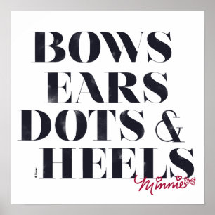 Poster Minnie Mouse   Poids et talons des oreilles des va