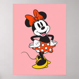 Poster Minnie Mouse Pose Classique les Mains sur les Hanc