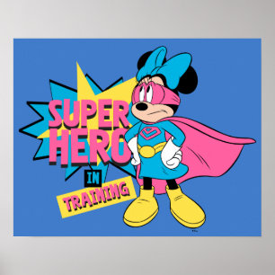 Poster Minnie Mouse   Super héros en formation