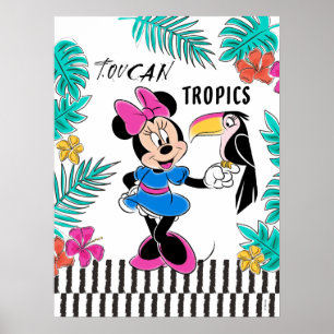 Poster Minnie Mouse Tropiques du Toucan