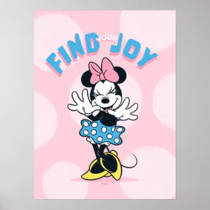Poster Minnie Mouse Trouvez Votre Joie