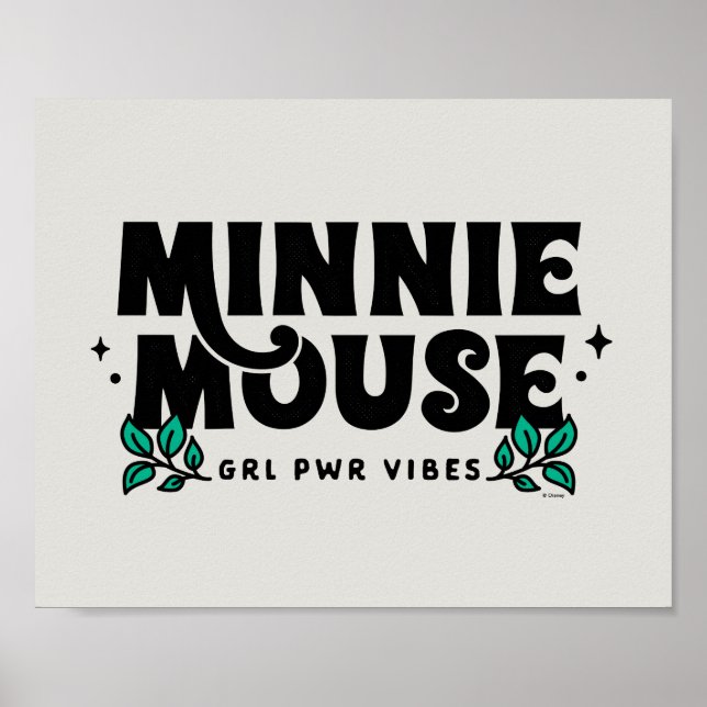 Poster Minnie Mouse | Vibes d'alimentation GRL (Devant)