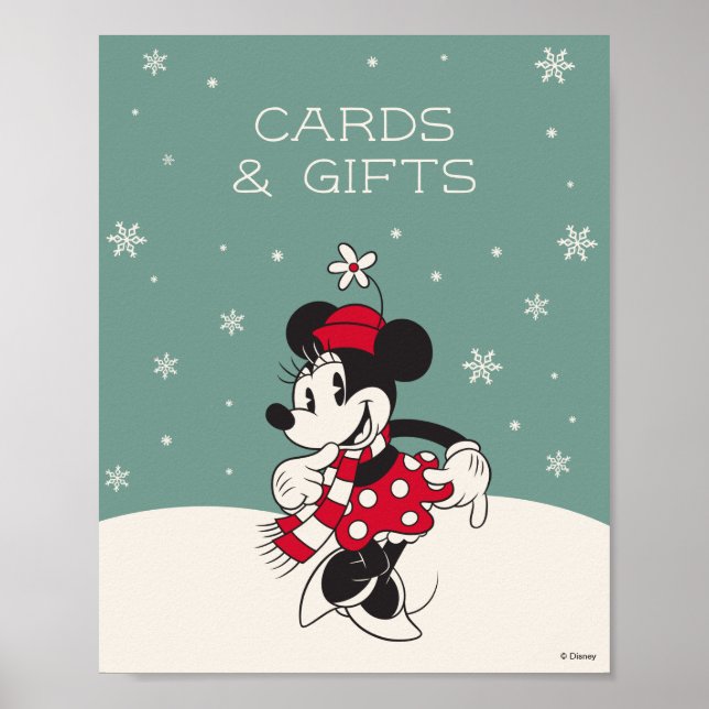 Poster Minnie Mouse Winter Onederland 1er anniversaire (Devant)