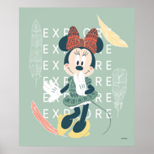 Poster Minnie   N'arrêtez jamais d'explorer