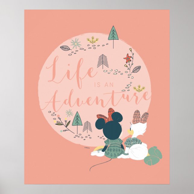 Poster Minnie Souris & Daisy Duck | La vie est une aventu (Devant)