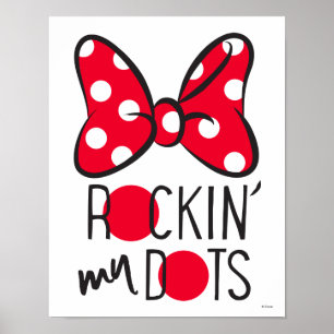 Poster Minnie tendance Mes points dansent