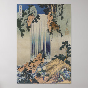 Poster Mino No Kuni Yoro No Taki - Hokusai