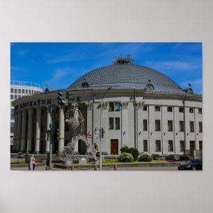 Poster Minsk Biélorusse State Circus Architecture City