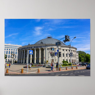 Poster Minsk Biélorusse State Circus Architecture City