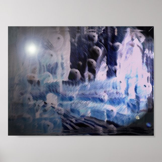 Poster Minster bleu (Devant)