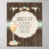 Mint Boho Rustic Mariage Fête des mariées Mimosa B