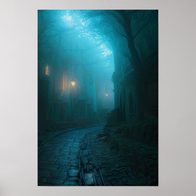 Poster Minuit dans la ville énigmatique (Devant)