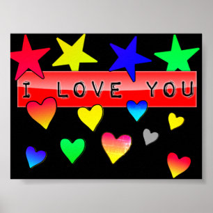 Poster Minuscule Je T'Aime