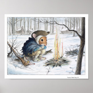 Poster Minuteman à Valley Forge Imprimer par Wallace Trip