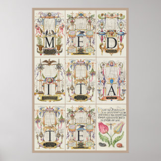 Poster Mira Calligraphiae Monumenta Méditer