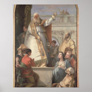 Poster Miracle de St Patrick, c.1746 (huile sur la toile)