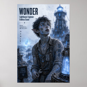 Poster Miracle / Ingénieur de phare / Côte sans fin