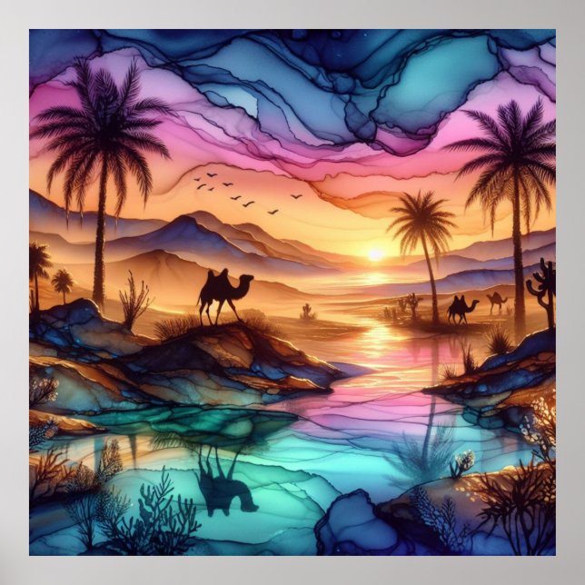 Poster Mirage du désert (Devant)