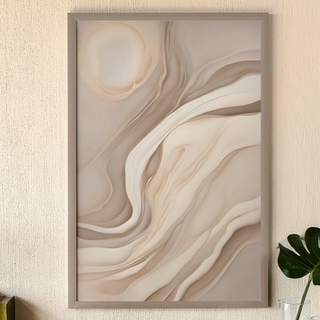 Poster "Mirage du désert" | Art Abstrait fluide (Créateur téléchargé)