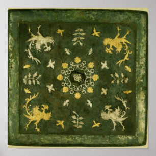 Poster Miroir, bronze avec dos laqué