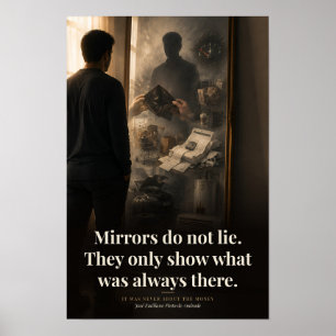 Poster Mirroirs Ne Mentent Pas Livre Citation Art