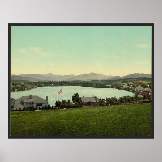 Poster Mirror Lake, Lake Placid New York (Devant)
