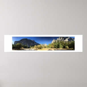 Poster Mirror Lake Yosemite Panoramic Color Photographie
