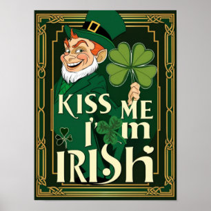 Poster Mischievous Irish Leprechaun