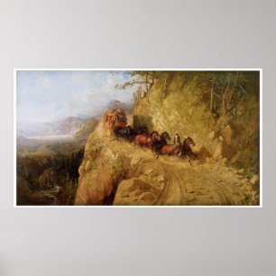 Poster Mise en scène en Californie par Gutzon Borglum