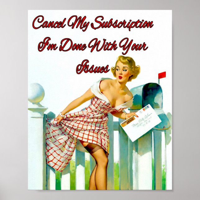 Poster Mishap des années 1950 par Gil Elvgren (Devant)