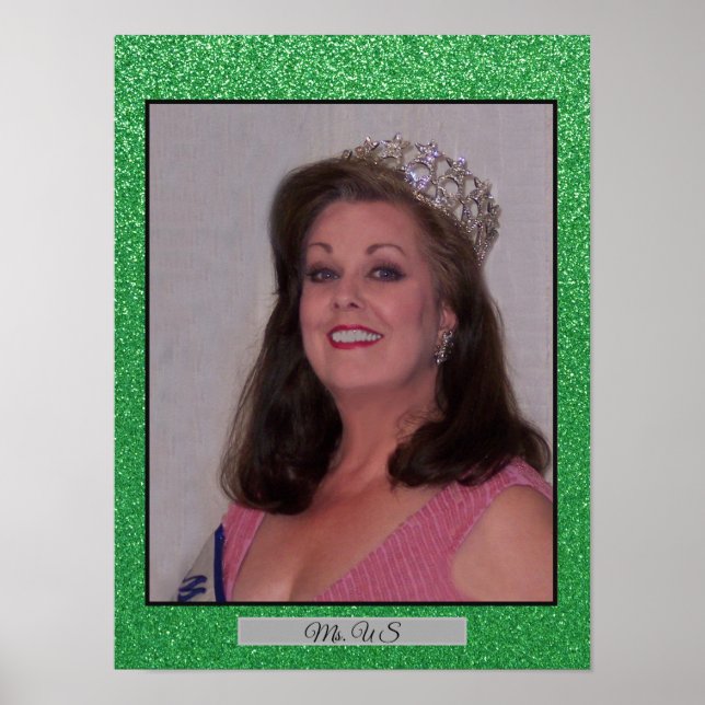 Poster Miss America USA Parties scintillant Personal Port (Devant)