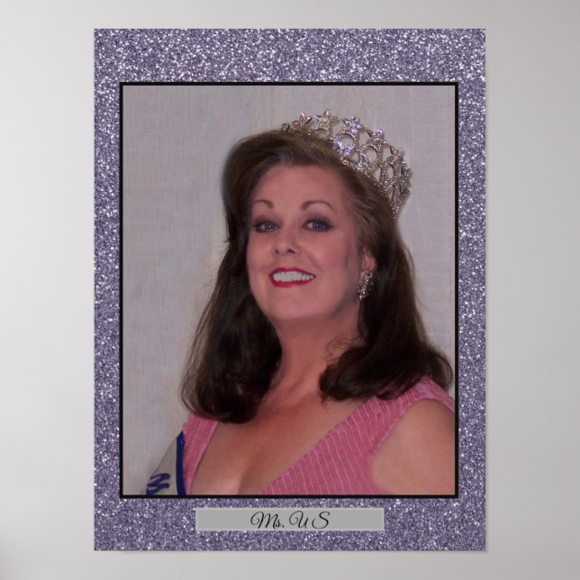 Poster Miss America USA Parties scintillant Personal Port (Devant)