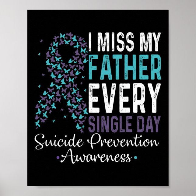 Poster Miss Mon Père Tous Les Jours Prévention Du Suicide (Devant)