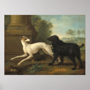 Poster Misse et Luttine - Jean-Baptiste Oudry