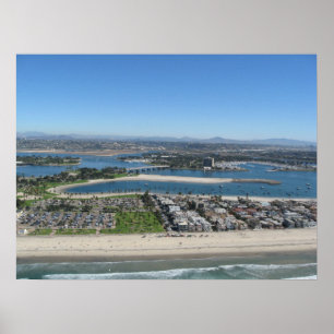 Poster Mission Bay, Californie