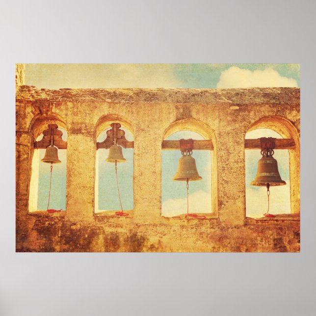 Poster Mission Bells, San Juan Capistrano (Devant)