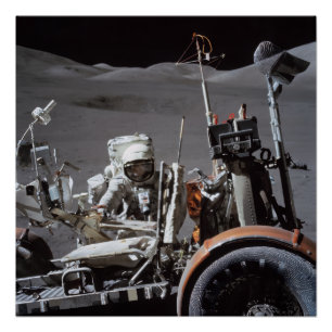 Poster Mission d'atterrissage lunaire Apollo 17 de la NAS