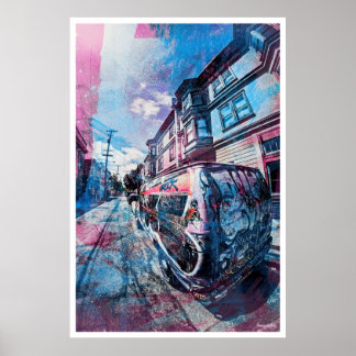 Poster Mission District Graffiti Rocks the van à SanFran