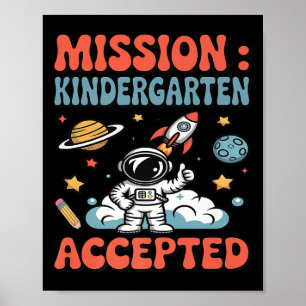 Poster Mission Jardin d'enfants Accepté Enfant mignon Jar