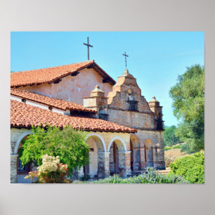 Poster Mission San Antonio en Californie