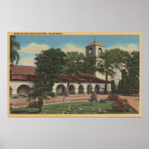 Poster Mission San Juan Bautista, Californie