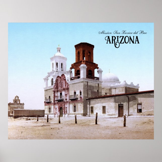 Poster Mission San Xavier del Bac, Arizona (Devant)
